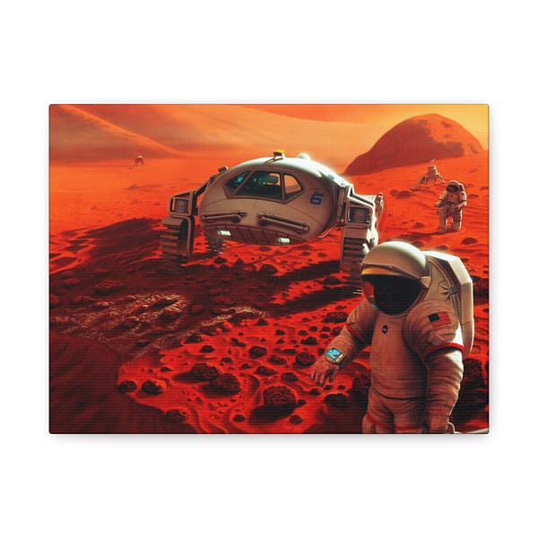 3572211229112803472_2048.jpeg Humans on Mars - NASA, Pat Rawlings (1995) - Space Age Canvas Print