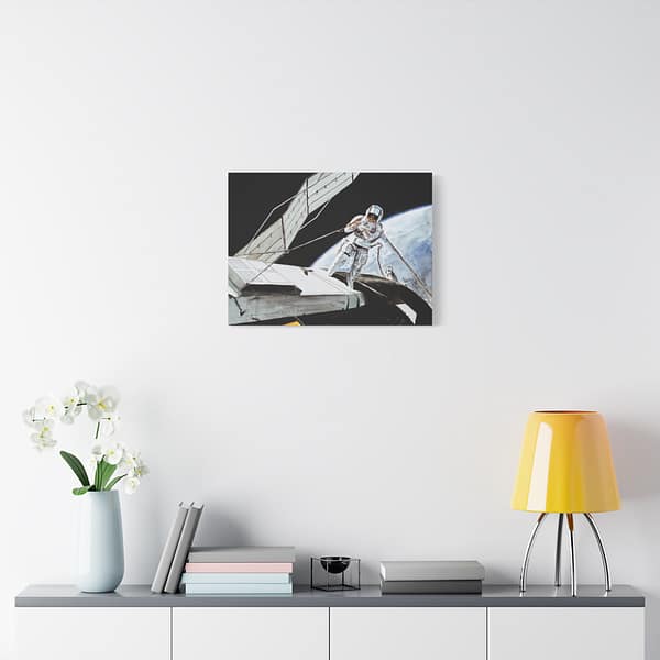 3946083569842391582_2048.jpeg Charles Conrad Jr., Skylab 2 Commander - NASA, Paul Fjeld (1973) - Space Age Canvas Print