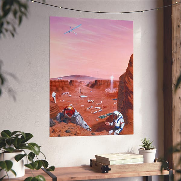 395227107634574333_2048.jpeg Exploration of the Surface of Mars - NASA (2005) - Space Age Poster Print