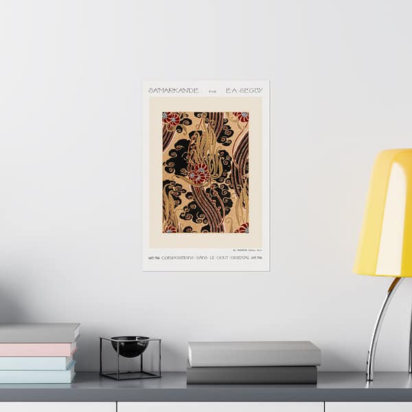 3952378047404077500_2048.jpeg Flower Pattern Stencil Print - Compositions dans le Gout Oriental - E. A. Séguy (1914) - Art Deco Poster Print