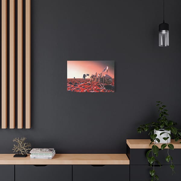 4011336079654492919_2048.jpeg Astronauts Approach Viking 2 - NASA, Pat Rawlings (1991) - Space Age Canvas Print