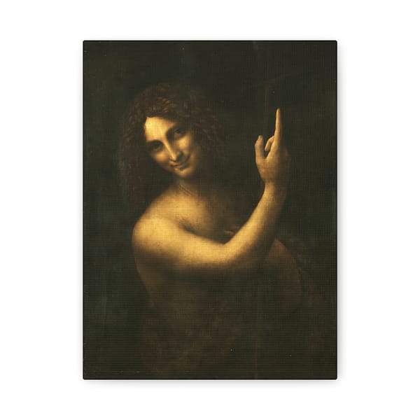 402083181134441081_2048.jpeg Saint John the Baptist - Leonardo da Vinci (c. 1513-16) - Renaissance Canvas Print
