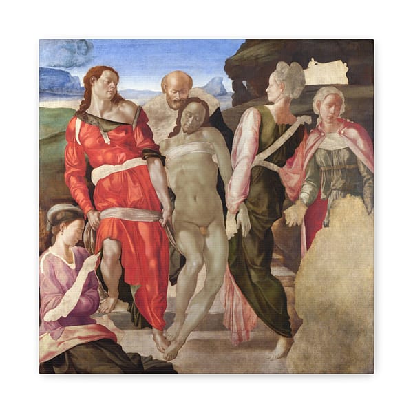 4194270228137760067_2048-1.jpeg The Entombment - Michelangelo (c. 1500-01) - Renaissance Canvas Print