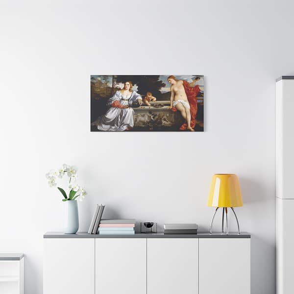 4283776139538310624_2048.jpeg Sacred and Profane Love - Titian (c. 1514) - Renaissance Canvas Print
