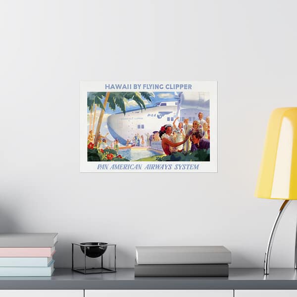4329228048033347961_2048.jpeg Hawaii by Flying Clipper - Pan American Airways System (1938) - Vintage Travel Poster Print