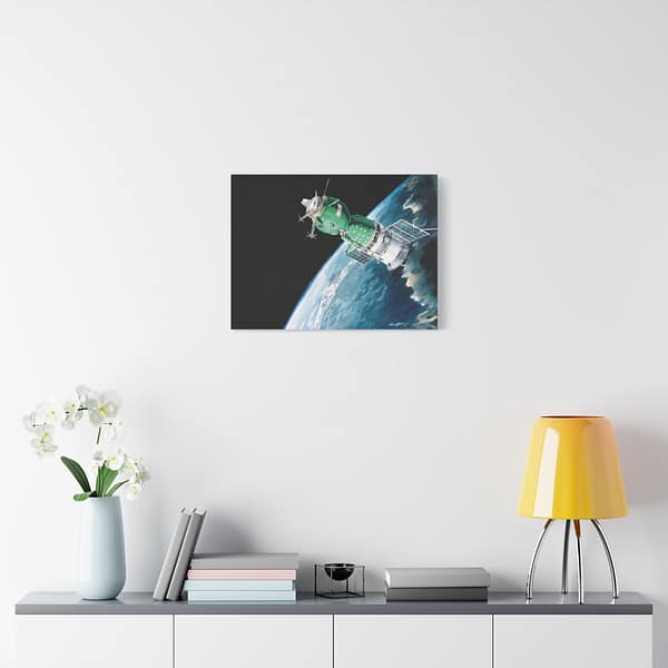 4351071357084900955_2048.jpeg The Soyuz 19 ASTP Spacecraft - NASA, Paul Fjeld (1975) - Space Age Canvas Print