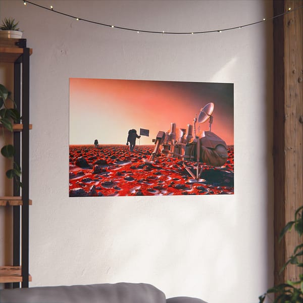 4361902620335497449_2048.jpeg Astronauts Approach Viking 2 - NASA, Pat Rawlings (1991) - Space Age Poster Print