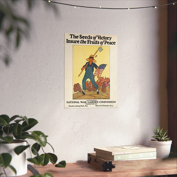 443182858400071115_2048.jpeg The Seeds of Victory Insure the Fruits of Peace - Maginel Wright Enright (1919) - Patriotic Poster Print