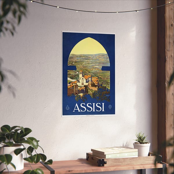4447807764644649415_2048.jpeg Assisi, Italy - ENIT Italian National Tourist Board - Vittorio Grassi (c. 1920) - Vintage Travel Poster Print