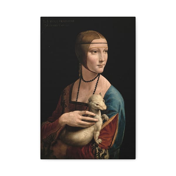 4613801762778462808_2048.jpeg Lady with an Ermine - Leonardo da Vinci (c. 1489-91) - Renaissance Canvas Print
