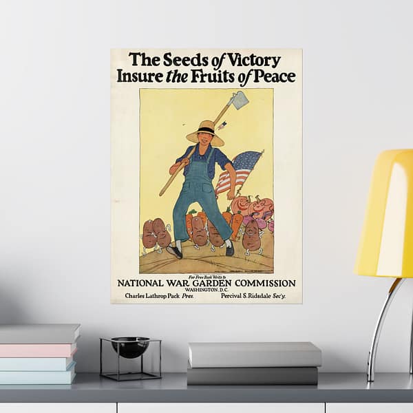 4621319221564365167_2048.jpeg The Seeds of Victory Insure the Fruits of Peace - Maginel Wright Enright (1919) - Patriotic Poster Print