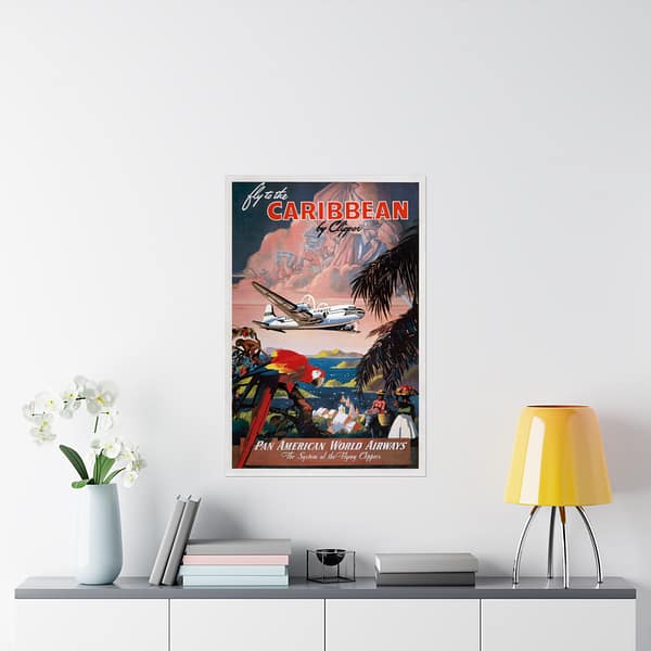 4658552931154216182_2048.jpeg Fly to the Caribbean by Clipper - Pan American World Airways - Mark Von Arenburg (c. 1935) - Vintage Travel Poster Print