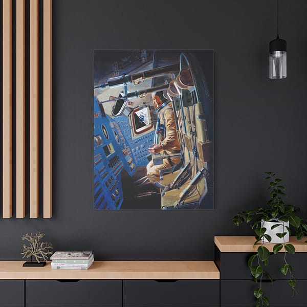 4697856482981429304_2048.jpeg Apollo 12 Command Module Concept - NASA (1969) - Space Age Canvas Print