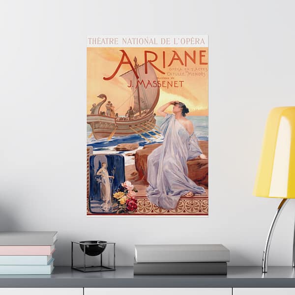 4802191626637398637_2048.jpeg Ariane Theatre National De L'Opera - Albert Maignan (1906) - Art Nouveau Poster Print