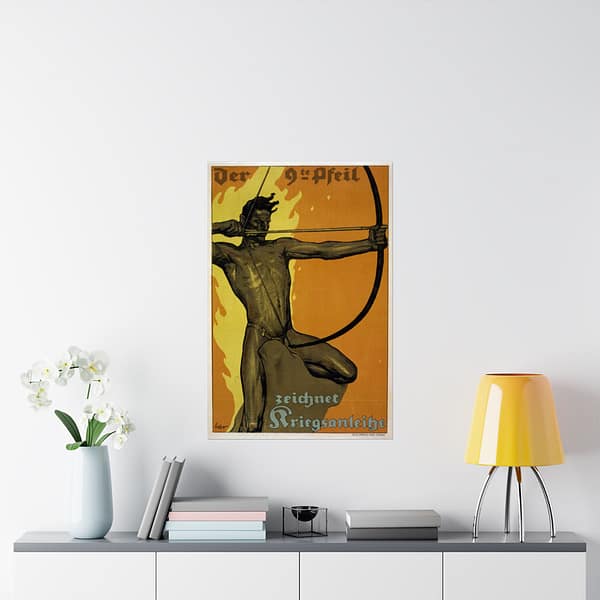 4805386928391441338_2048.jpeg Der 9te Pfeil, Zeichnet Kriegsanleihe - Fritz Erler (1918) - Patriotic WWI Poster Print
