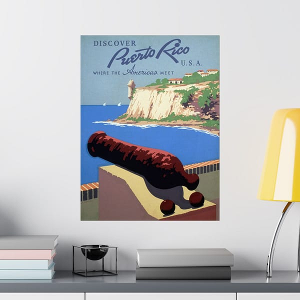 5147745476702219418_2048.jpeg Discover Puerto Rico U.S.A. - Where the Americas Meet - Frank S. Nicholson (1936) - Vintage Travel Poster Print
