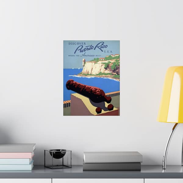 5164236060660972466_2048.jpeg Discover Puerto Rico U.S.A. - Where the Americas Meet - Frank S. Nicholson (1936) - Vintage Travel Poster Print