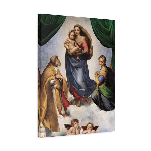 5218959258551206899_2048.jpeg The Sistine Madonna - Raphael (1513-14) - Renaissance Canvas Print