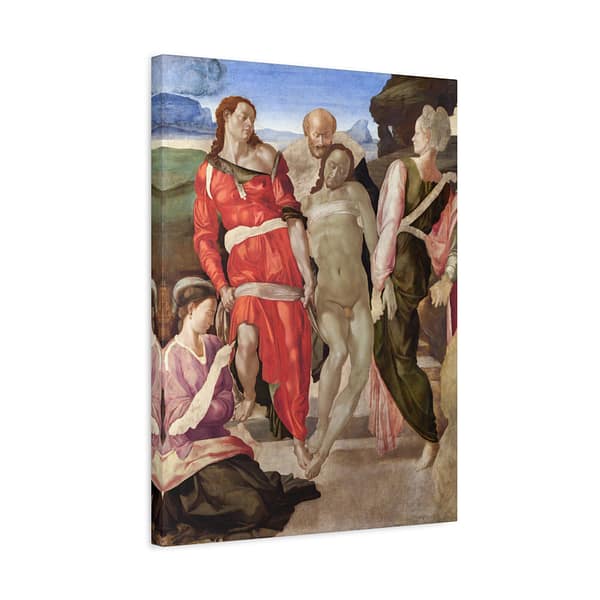 5448307278970698194_2048-1.jpeg The Entombment - Michelangelo (c. 1500-01) - Renaissance Canvas Print