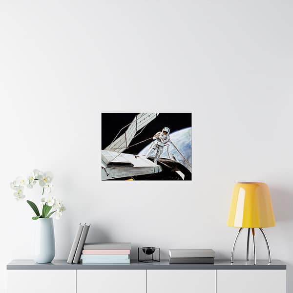 5468016897223035637_2048.jpeg Charles Conrad Jr., Skylab 2 Commander - NASA, Paul Fjeld (1973) - Space Age Poster Print