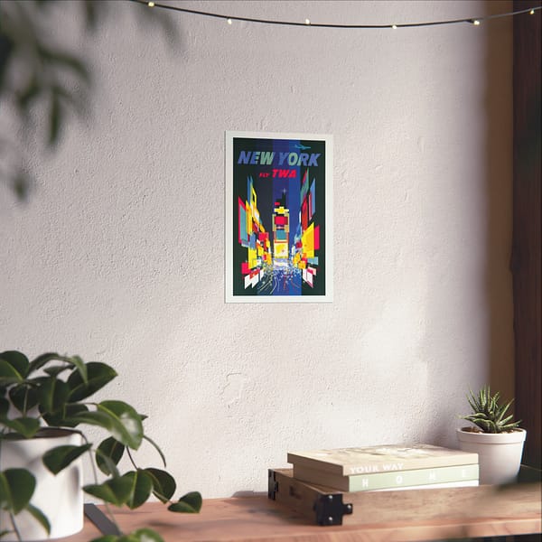 5546975040181325970_2048.jpeg New York - Fly TWA - David Klein (1956) - Vintage Travel Poster Print