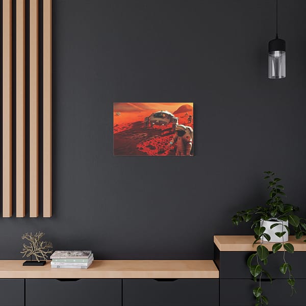 5563780311859475377_2048.jpeg Humans on Mars - NASA, Pat Rawlings (1995) - Space Age Canvas Print