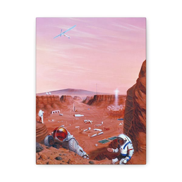 5691360760723553509_2048.jpeg Exploration of the Surface of Mars - NASA (2005) - Space Age Canvas Print