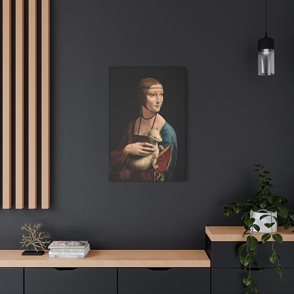 5737615213402652087_2048.jpeg Lady with an Ermine - Leonardo da Vinci (c. 1489-91) - Renaissance Canvas Print