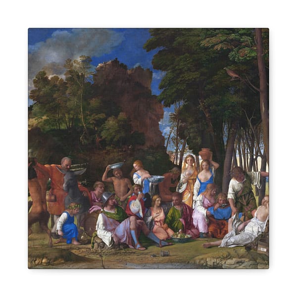 5853944593722655382_2048.jpeg The Feast of the Gods - Giovanni Bellini and Titian (c. 1514-29) - Renaissance Canvas Print