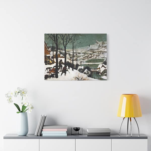 5861058953143695942_2048.jpeg Hunters in the Snow - Pieter Bruegel the Elder (1565) - Renaissance Canvas Print