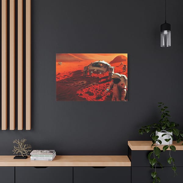 5911449485885985567_2048.jpeg Humans on Mars - NASA, Pat Rawlings (1995) - Space Age Canvas Print