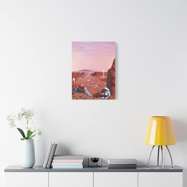 5942359396343174218_2048.jpeg Exploration of the Surface of Mars - NASA (2005) - Space Age Canvas Print