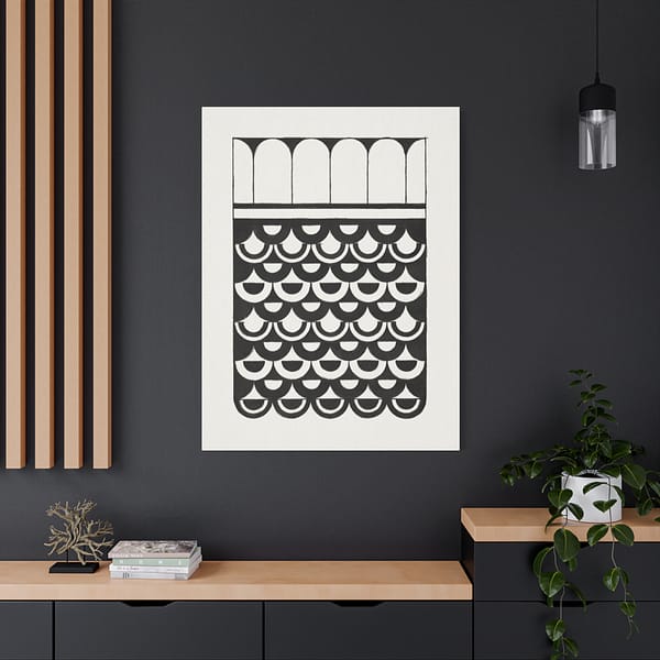 5951749071059183702_2048.jpeg Ornament of Scales (Ornament van Schubben) - Samuel Jessurun de Mesquita - Art Deco Canvas Print