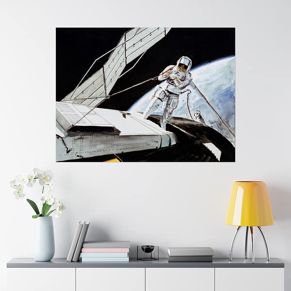 5965492809667222219_2048.jpeg Charles Conrad Jr., Skylab 2 Commander - NASA, Paul Fjeld (1973) - Space Age Poster Print