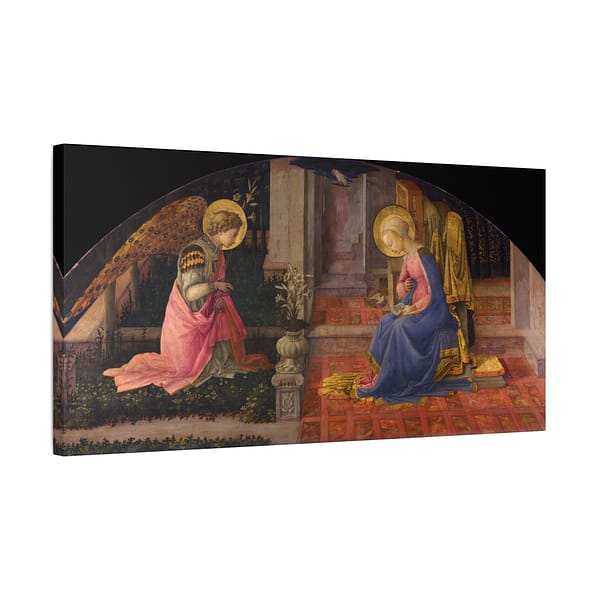 602874584239894969_2048.jpeg The Annunciation - Filippo Lippi (c. 1450-53) - Renaissance Canvas Print