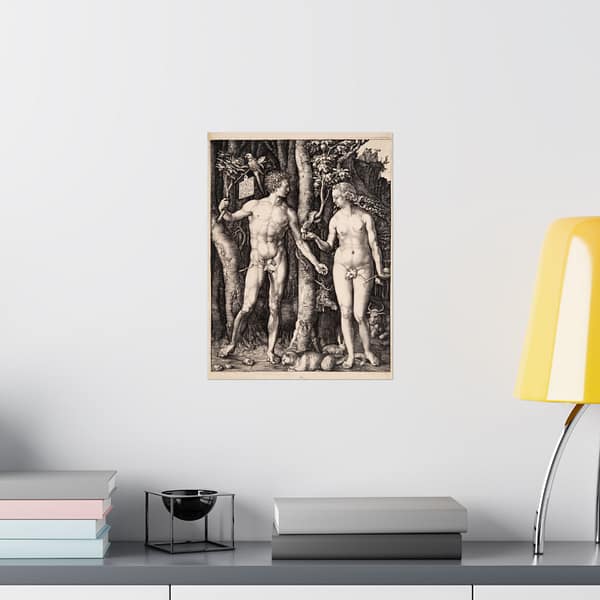 6158477391130196076_2048.jpeg Adam and Eve - Albrecht Dürer (1504) - Renaissance Poster Print