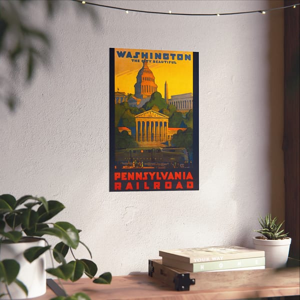 6166666497255123316_2048.jpeg Washington, the City Beautiful - Pennsylvania Railroad - Grif Teller (1940) - Vintage Travel Poster Print