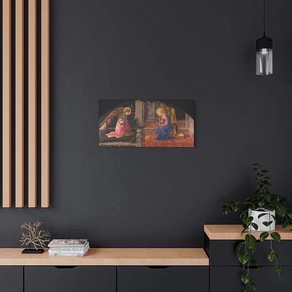 621014221848180874_2048.jpeg The Annunciation - Filippo Lippi (c. 1450-53) - Renaissance Canvas Print