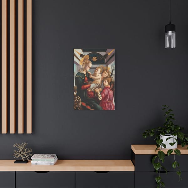 6232517862830400398_2048.jpeg Madonna and Child with Angels - Sandro Botticelli (c. 1465-70) - Renaissance Canvas Print