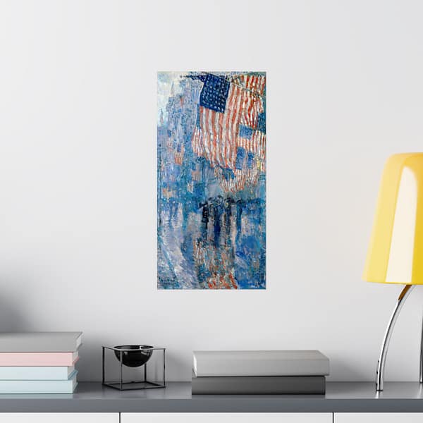 6328183491717394564_2048.jpeg The Avenue in the Rain - Frederick Childe Hassam (1917) - Patriotic Poster Print
