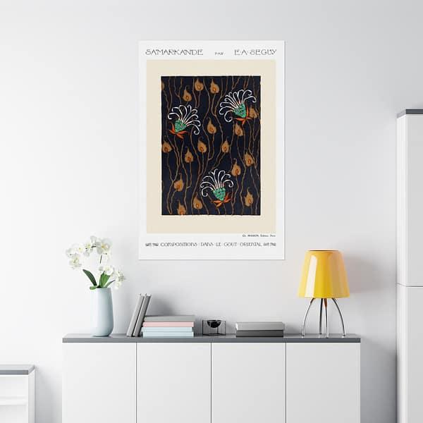 6364152925684160590_2048.jpeg Flower Pattern Pochoir Print - Compositions dans le Gout Oriental - E. A. Séguy (1914) - Art Deco Poster Print