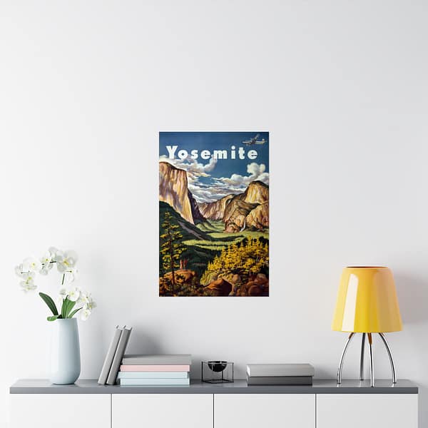 637428682193702703_2048.jpeg Yosemite - United Air Lines - Joseph Fehér (1945) - Vintage Travel Poster Print
