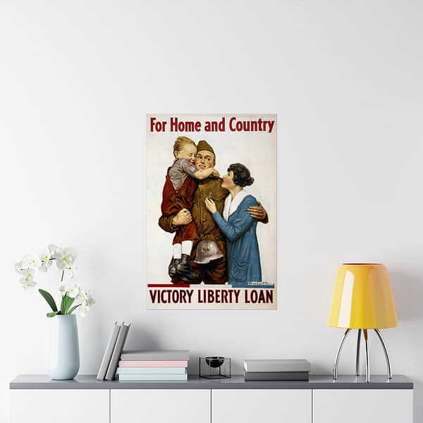 6406626502509733076_2048.jpeg For Home and Country - Victory Liberty Loan - Alfred Everitt Orr (1918) - Patriotic WWI Poster Print