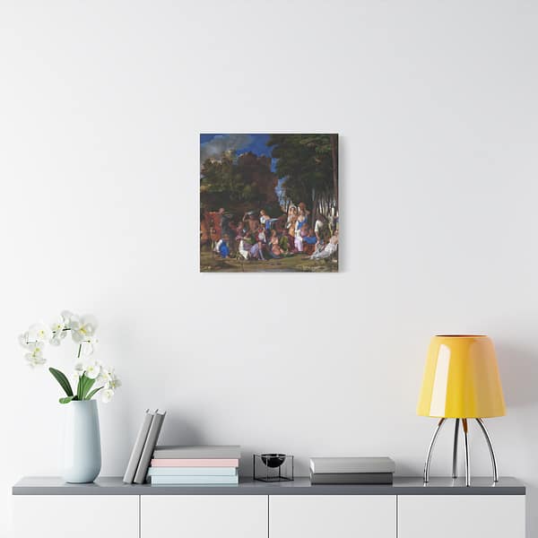 6406740912711972821_2048.jpeg The Feast of the Gods - Giovanni Bellini and Titian (c. 1514-29) - Renaissance Canvas Print