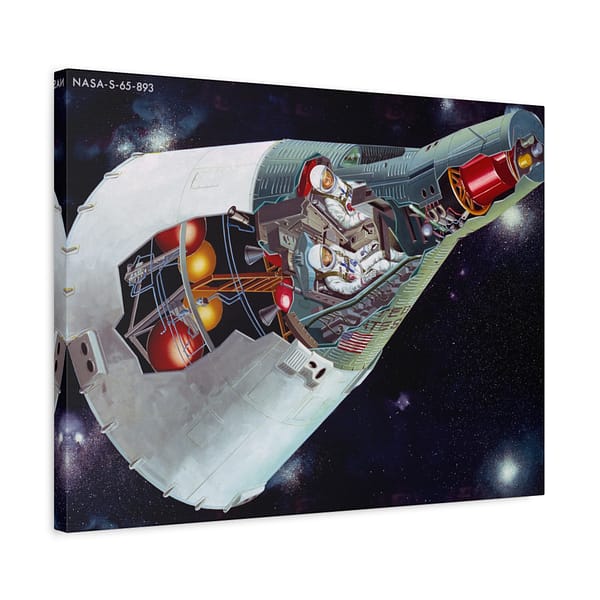 6577648282416560787_2048.jpeg Two-man Gemini Spacecraft in Flight - NASA (c. 1965) - Space Age Canvas Print