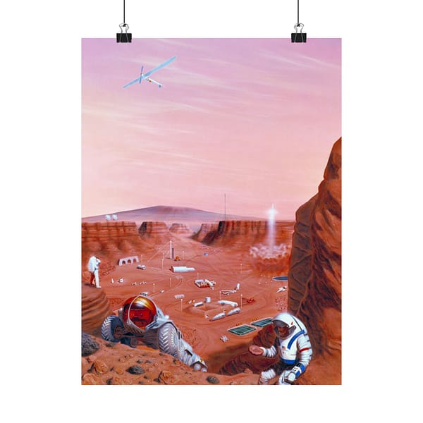 6613968202524629606_2048.jpeg Exploration of the Surface of Mars - NASA (2005) - Space Age Poster Print