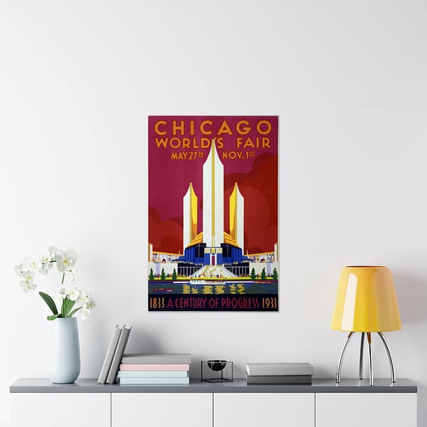6725814516991784115_2048.jpeg Chicago World's Fair - A Century of Progress (1933) - Art Deco Poster Print