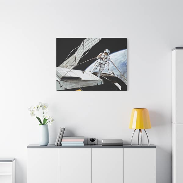 6734333257957951057_2048.jpeg Charles Conrad Jr., Skylab 2 Commander - NASA, Paul Fjeld (1973) - Space Age Canvas Print