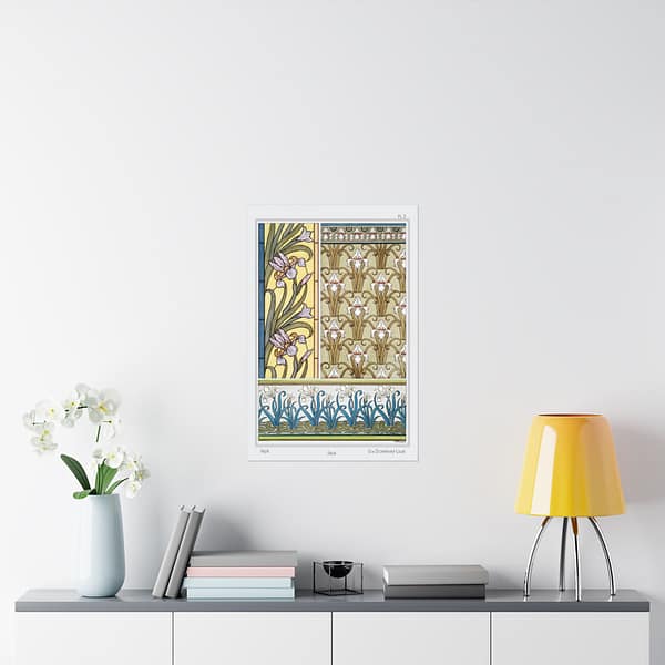 6779351539402375431_2048.jpeg Iris from La Plante et ses Applications Ornementales - Maurice Pillard Verneuil (1896) - Art Nouveau Poster Print