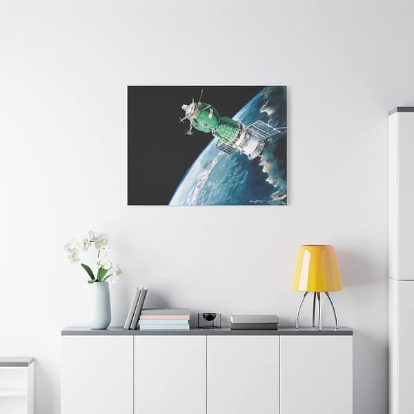 6900714198082993336_2048.jpeg The Soyuz 19 ASTP Spacecraft - NASA, Paul Fjeld (1975) - Space Age Canvas Print